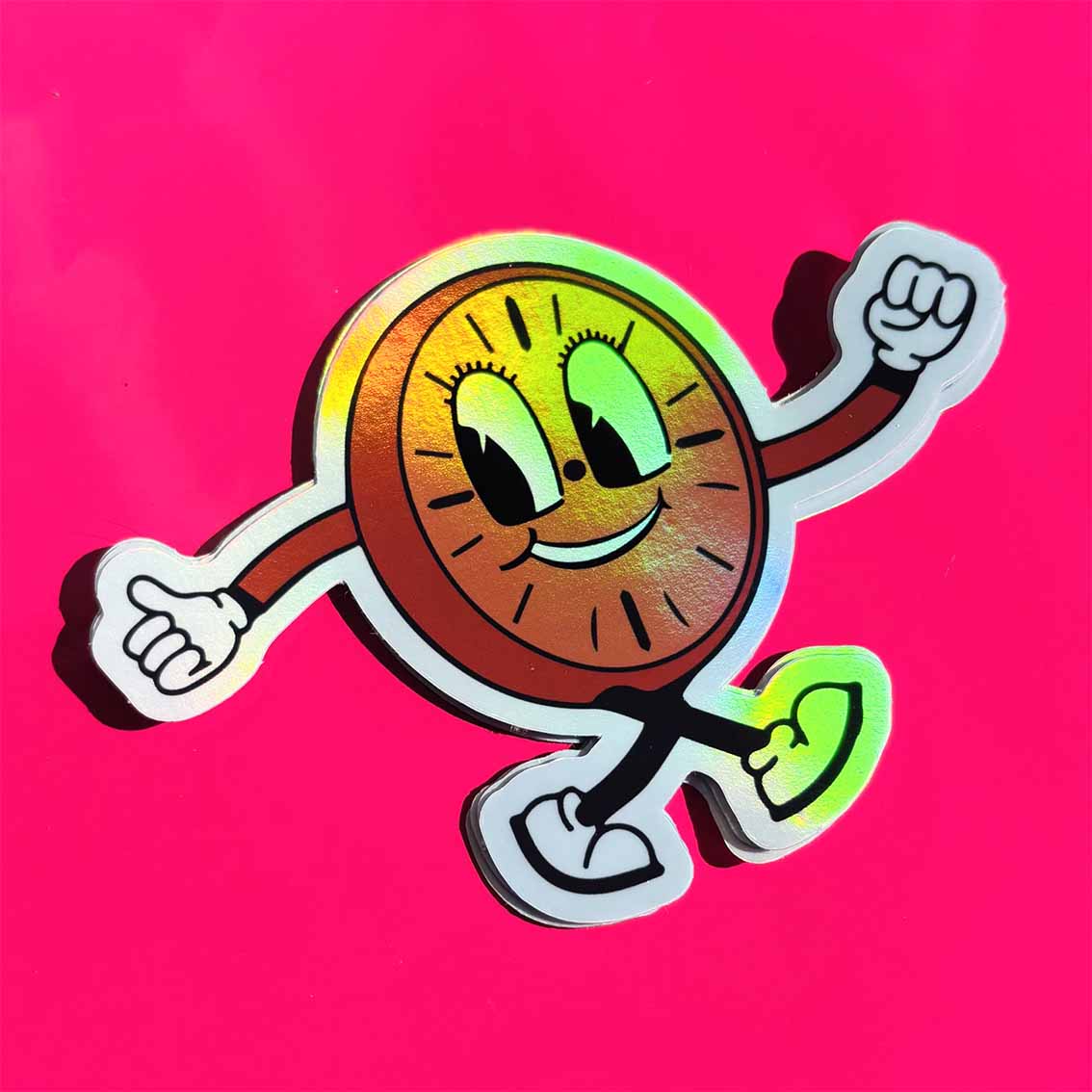 Custom Holographic Printed and Cut Stickers